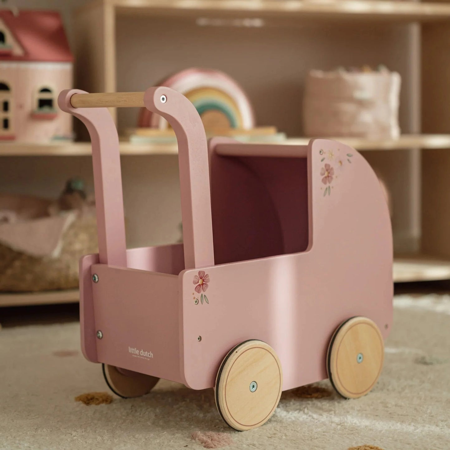 Little Dutch - Wooden Doll Pram - Grace and Fox