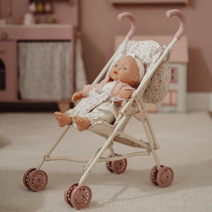 Little Dutch Metal Doll Stroller - White - Grace and Fox