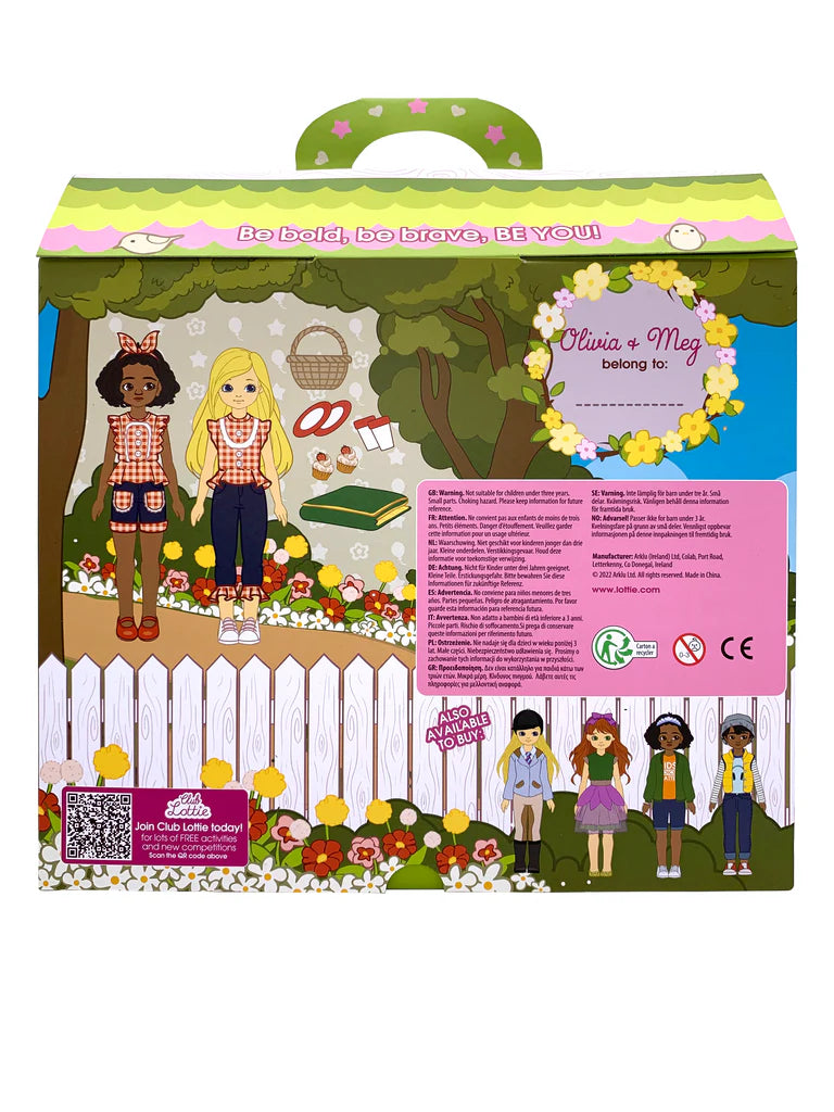Picnic in the Park Toy Doll Set By Lottie Dolls - Grace and Fox