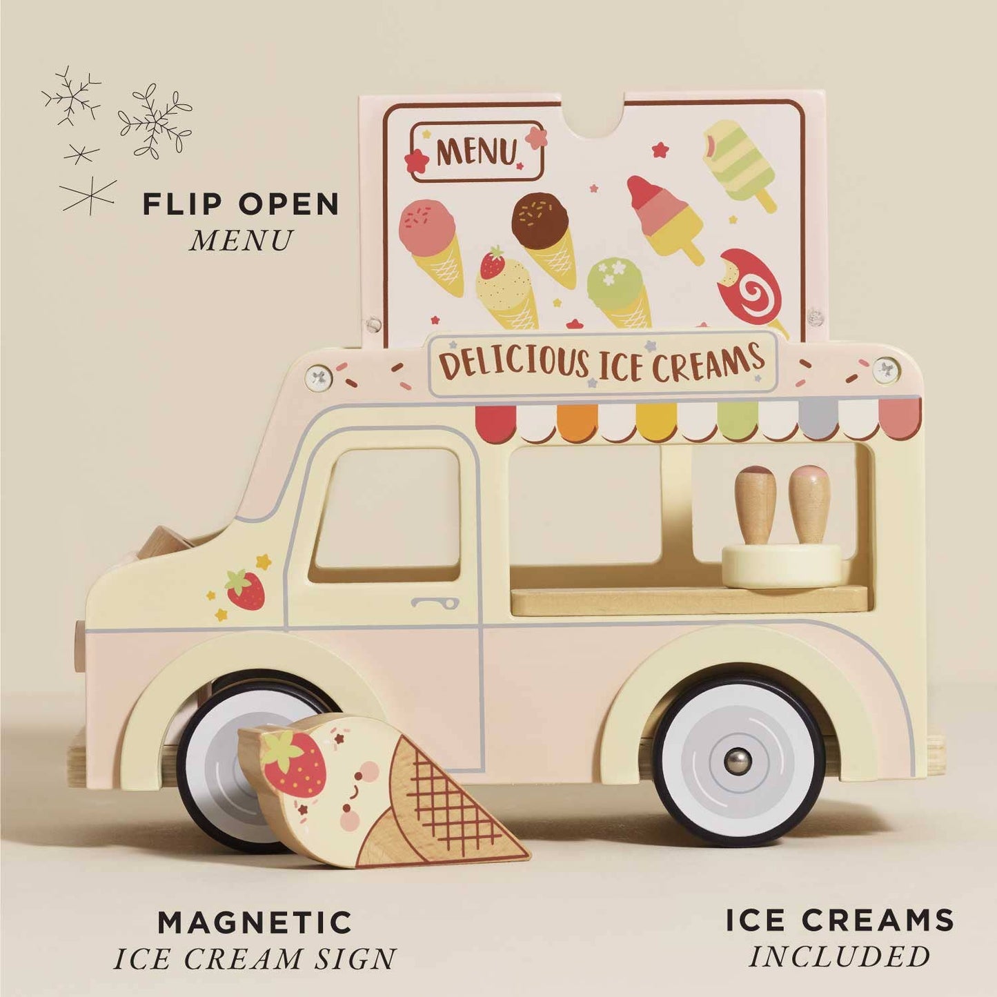Le Toy Van - Wooden Ice Cream Van - Grace and Fox