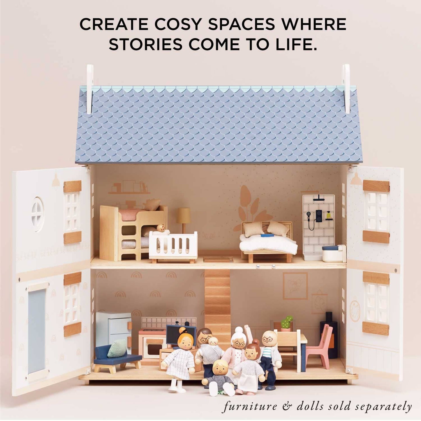 Bay Tree Wooden Dolls House - Grace and Fox