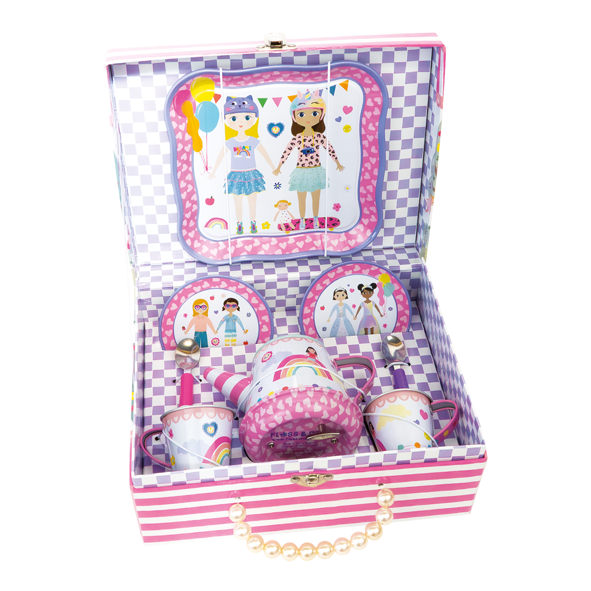 9 Piece Musical Tea Set - Best Friends - Grace and Fox