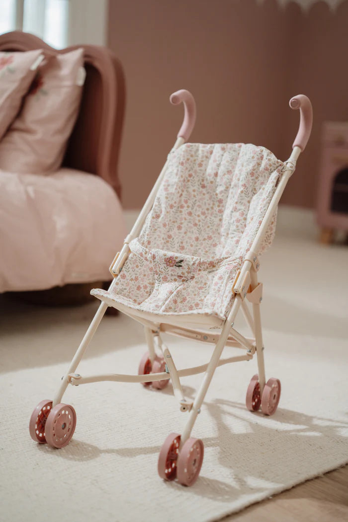 Little Dutch Metal Doll Stroller - White