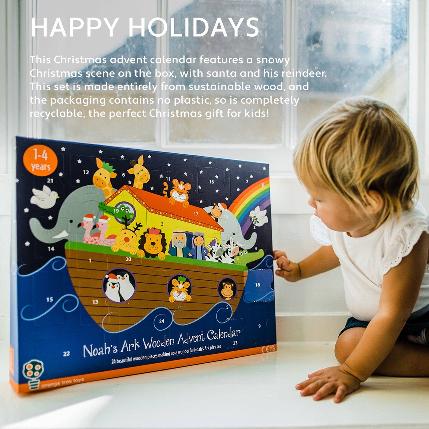 Orange Tree Toys Wooden Advent Calendar - Noahs Ark
