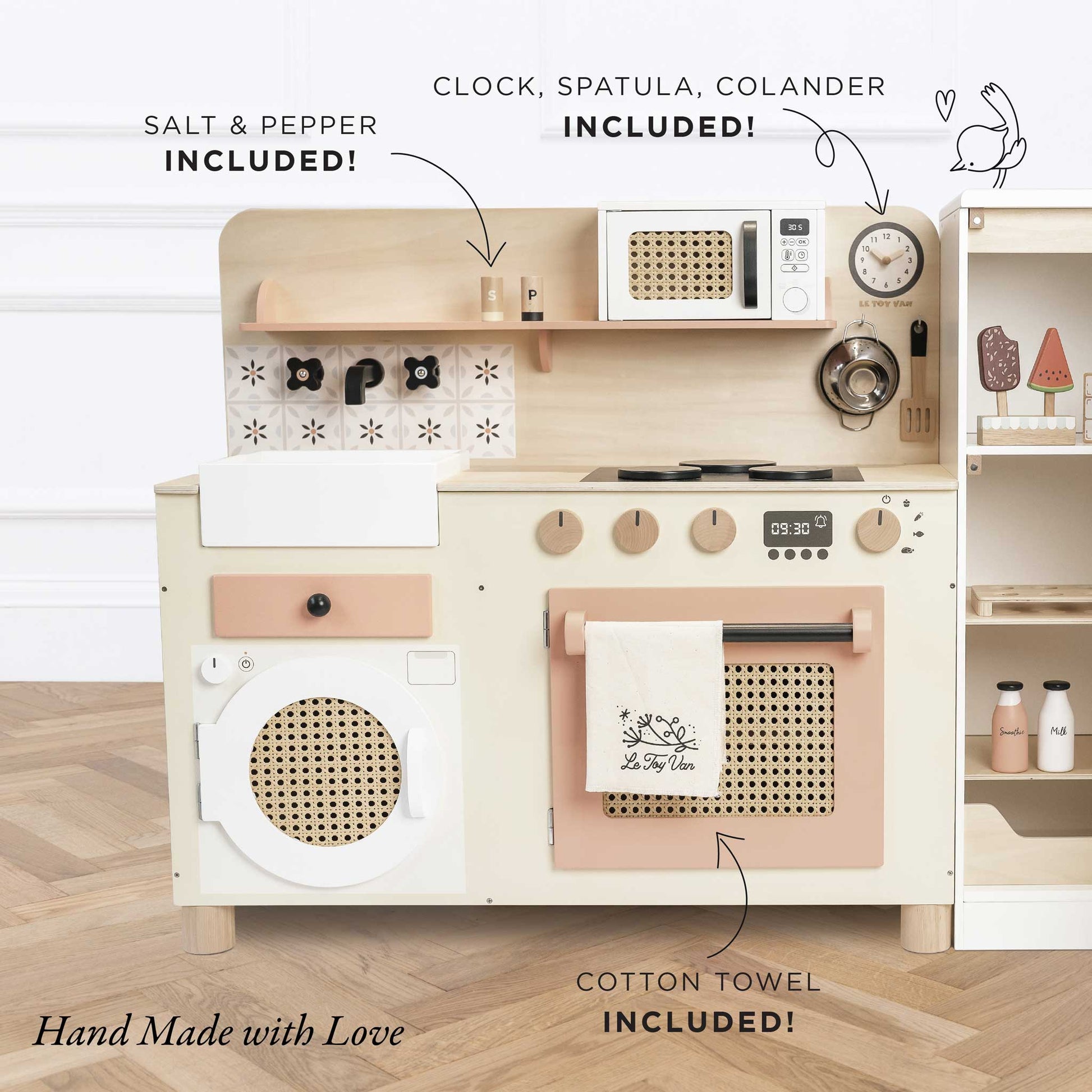 Family Size Wooden Play Kitchen - Grace and Fox