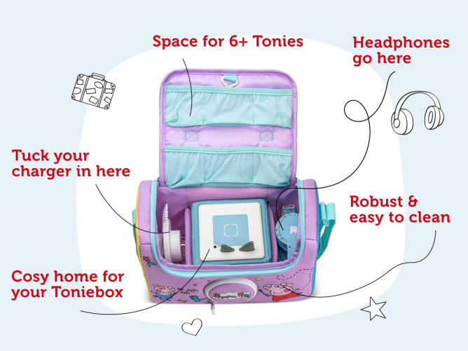Tonies - Listen & Play Bag - Peppa Pig - Grace and Fox