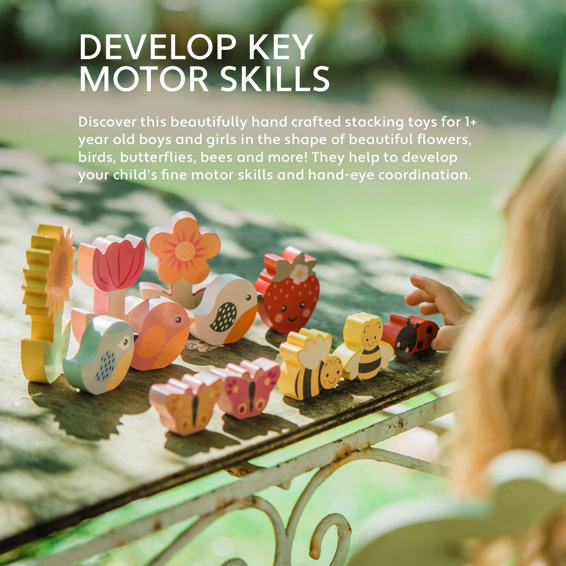 Orange Tree Toys - Stacking Wooden Spring Garden - Grace and Fox