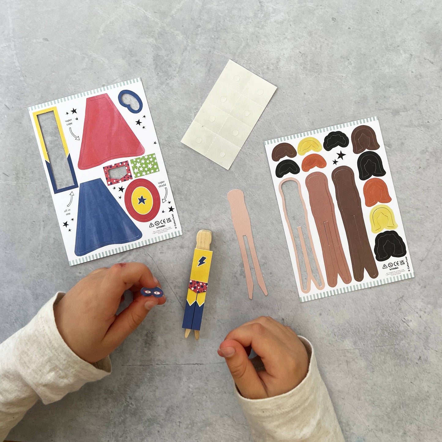Make Your Own Superhero Peg Doll By Cotton Twist - Grace and Fox