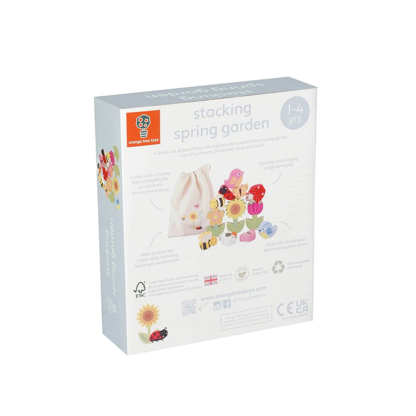 Orange Tree Toys - Stacking Wooden Spring Garden - Grace and Fox