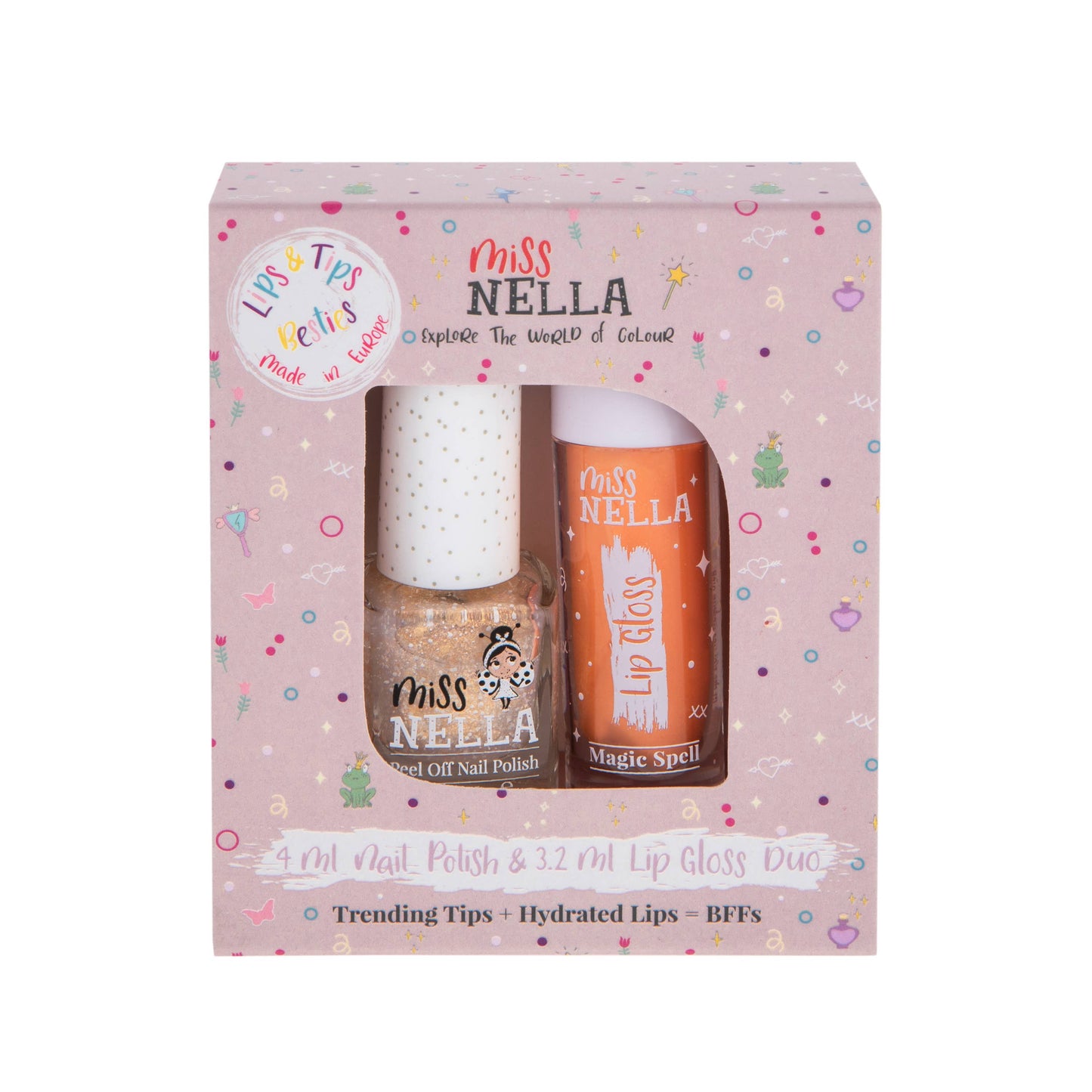 Magic Spell Besties Duo Nail Polish & Lip Gloss Set By Miss Nella - Grace and Fox
