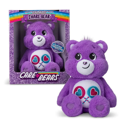 Care Bears Medium Glitter Belly Plush - Share Bear - Grace and Fox