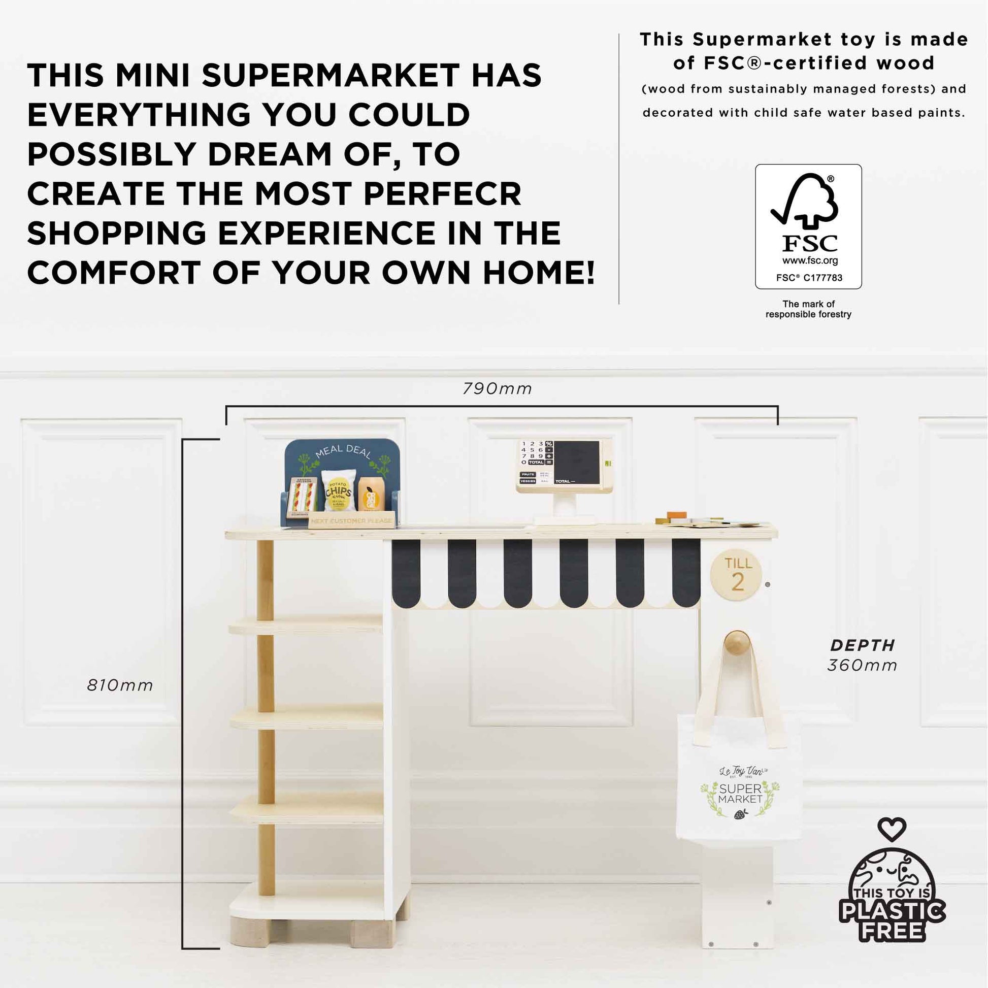 Supermarket Till Checkout & Accessories - Grace and Fox