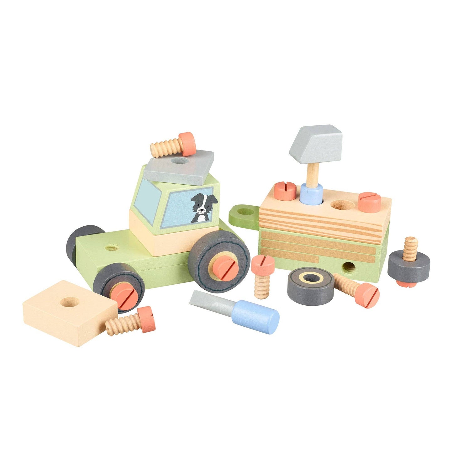 Buildable Wooden Tractor - Grace and Fox