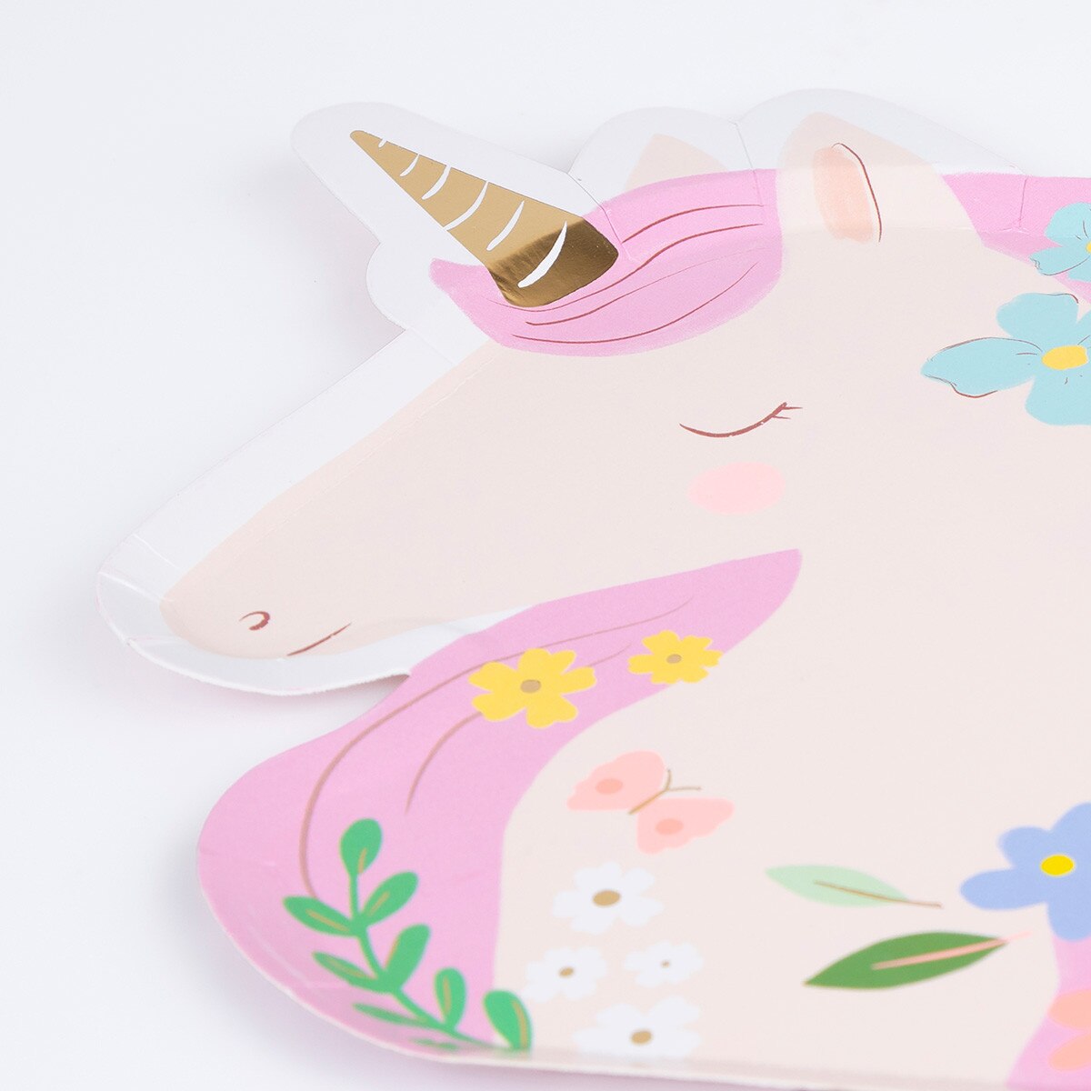 Meri Meri Meadow Unicorns Shaped Plates (x 8) - Grace and Fox