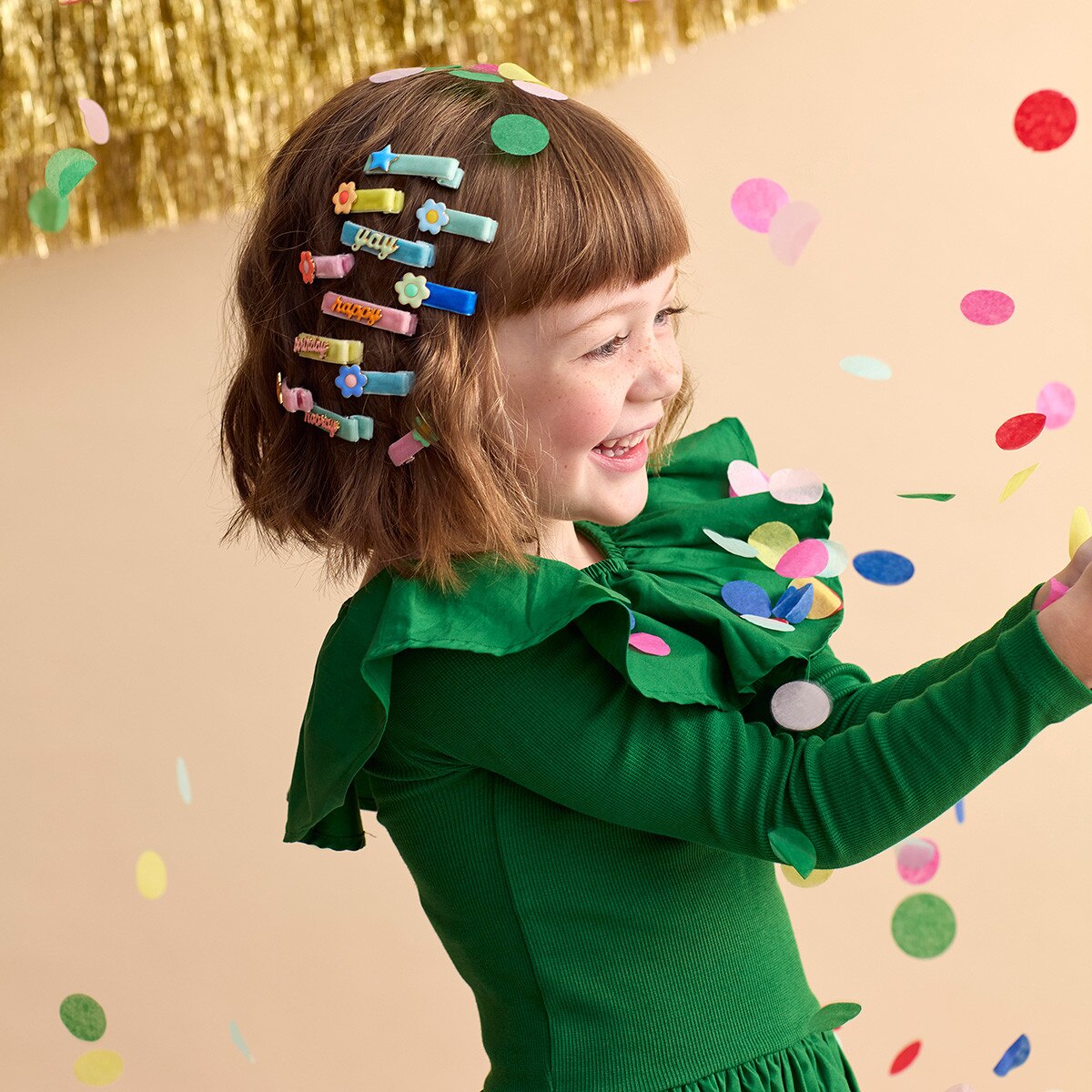 Meri Meri Happy Birthday Enamel Hair Clips - Grace and Fox