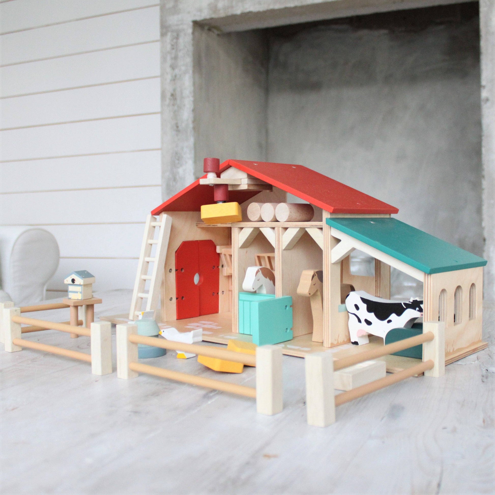 Tender Leaf Wooden Farm Playset - Grace and Fox