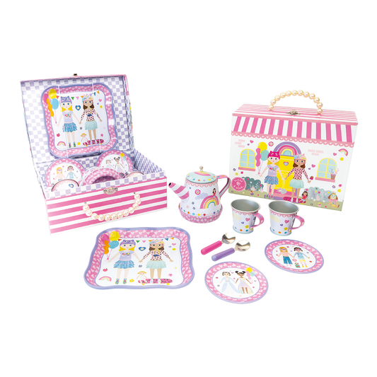 9 Piece Musical Tea Set - Best Friends - Grace and Fox