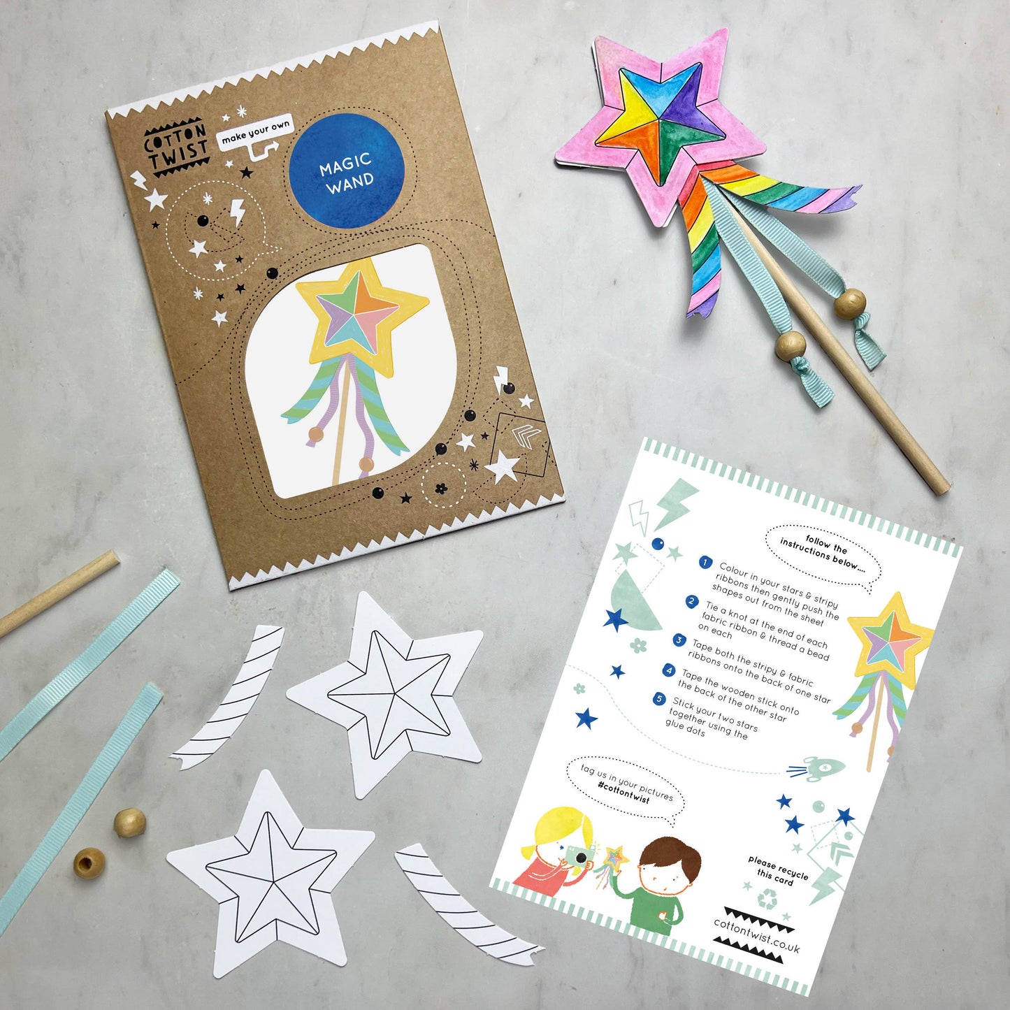 Make Your Own Magic Wand By Cotton Twist - Grace and Fox