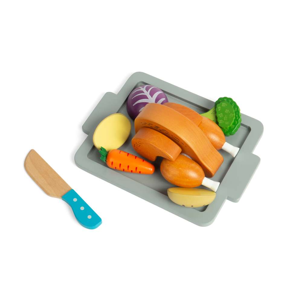 Bigjigs Toys Wooden Roast Dinner Set - Grace and Fox