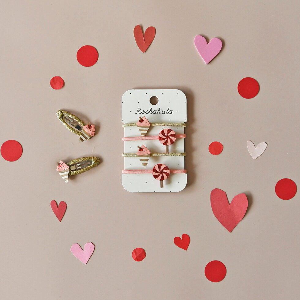 Very Cherry Ice Cream Hair Clips - Rockahula