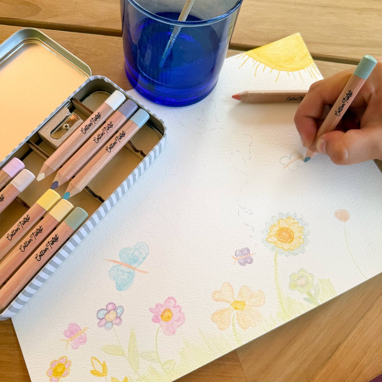 Cotton Twist - Pastel Watercolour Pencils Set