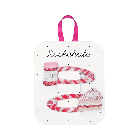 Jam and Cake Gingham Hair Clips - Rockahula - Grace and Fox