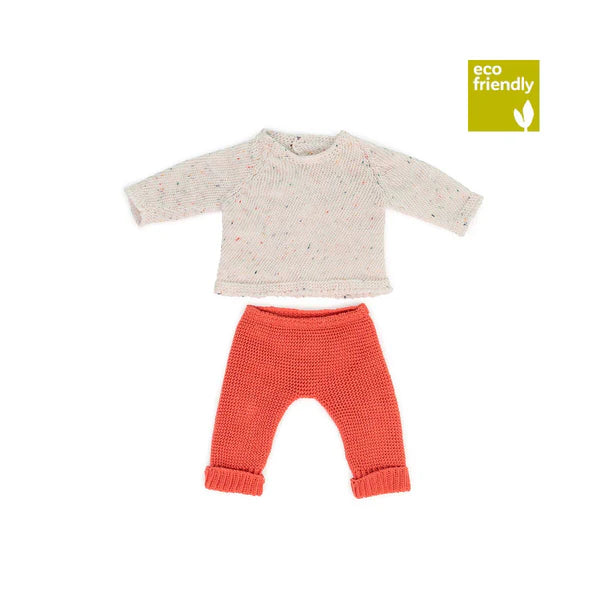 Miniland Knitted Doll Outfit 38cm - Sweater & Trousers
