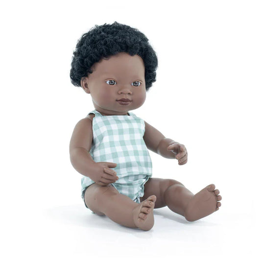 Miniland Baby Doll - African Boy Doll - 38cm - Grace and Fox