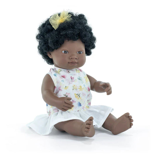Miniland Baby Doll - African Girl - 38cm - Grace and Fox