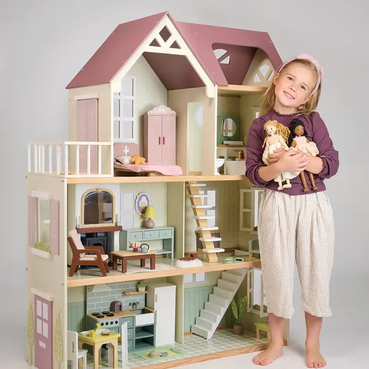 Tender Leaf Toys Doll House - Mulberry Mansion - Grace and Fox