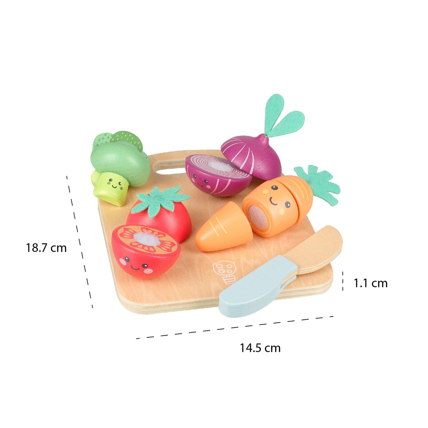 Orange Tree Toys - Happy Wooden Veggies Cutting Veg - Grace and Fox