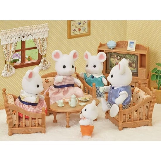 Sylvanian Families - Marshmellow Mouse Family - Grace and Fox