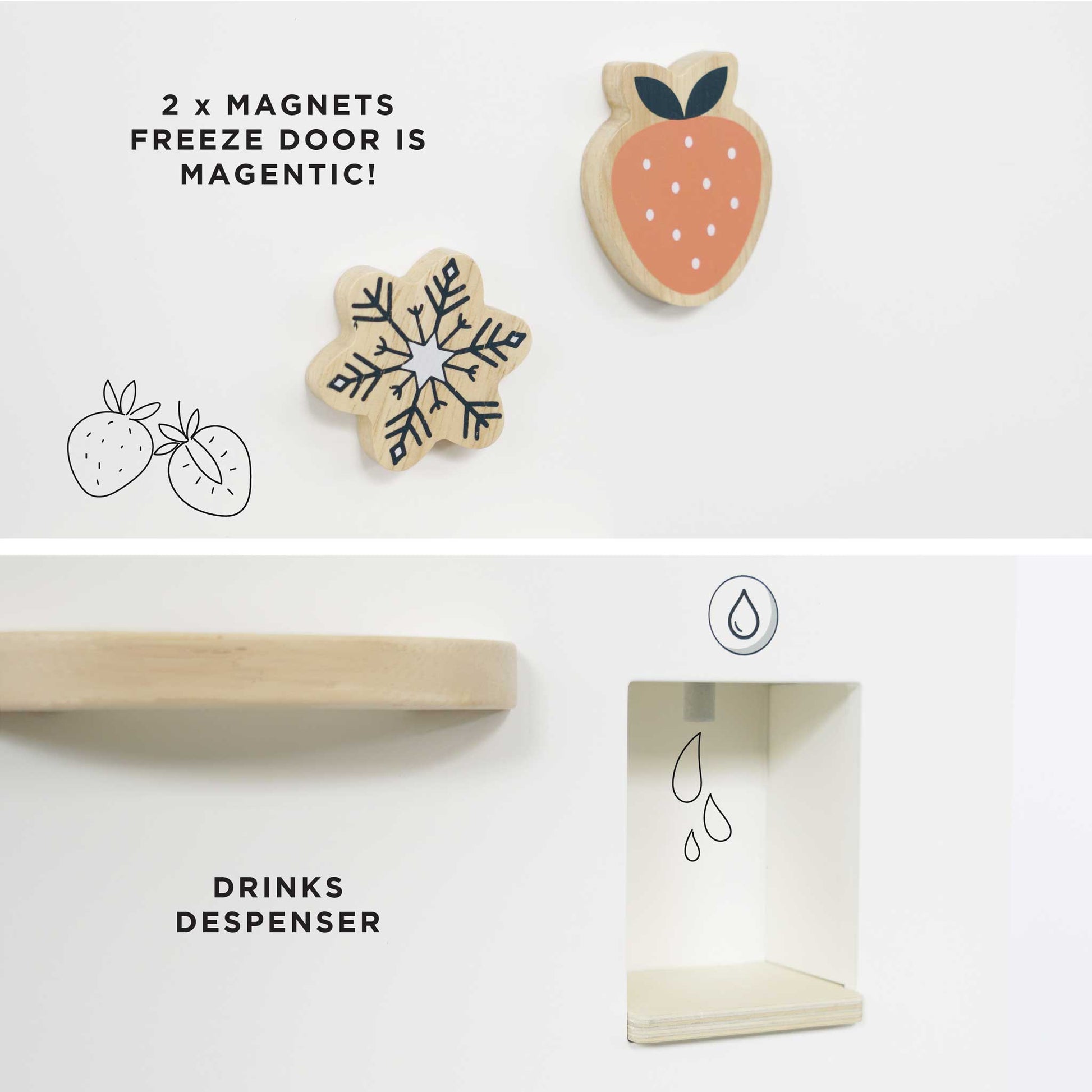 Kitchen Freestanding Fridge Freezer - Grace and Fox