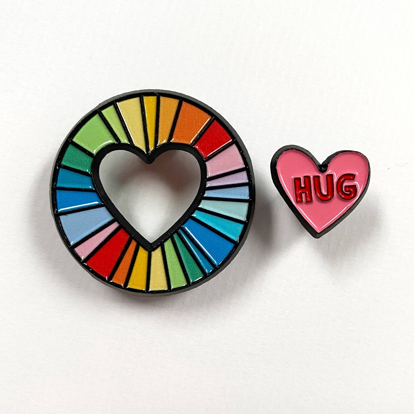 Share a HUG enamel Pins - Grace and Fox
