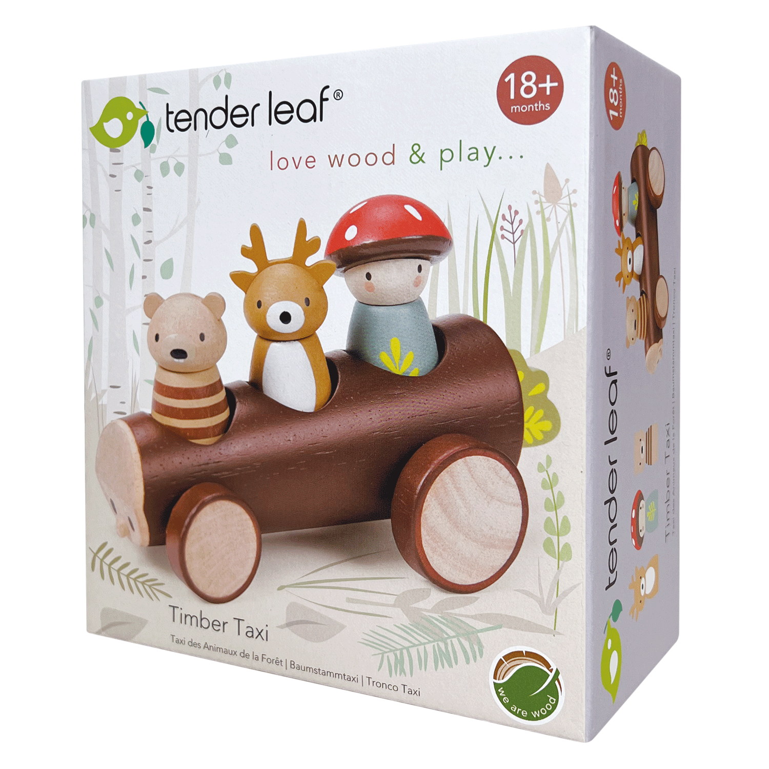 Tender Leaf Toys Timber Taxi Wooden Toy - Grace and Fox