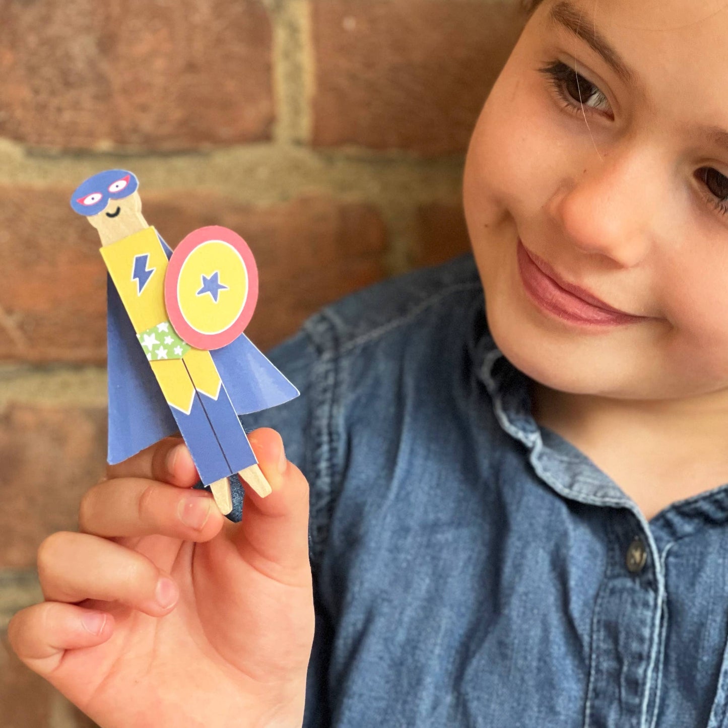 Make Your Own Superhero Peg Doll By Cotton Twist - Grace and Fox