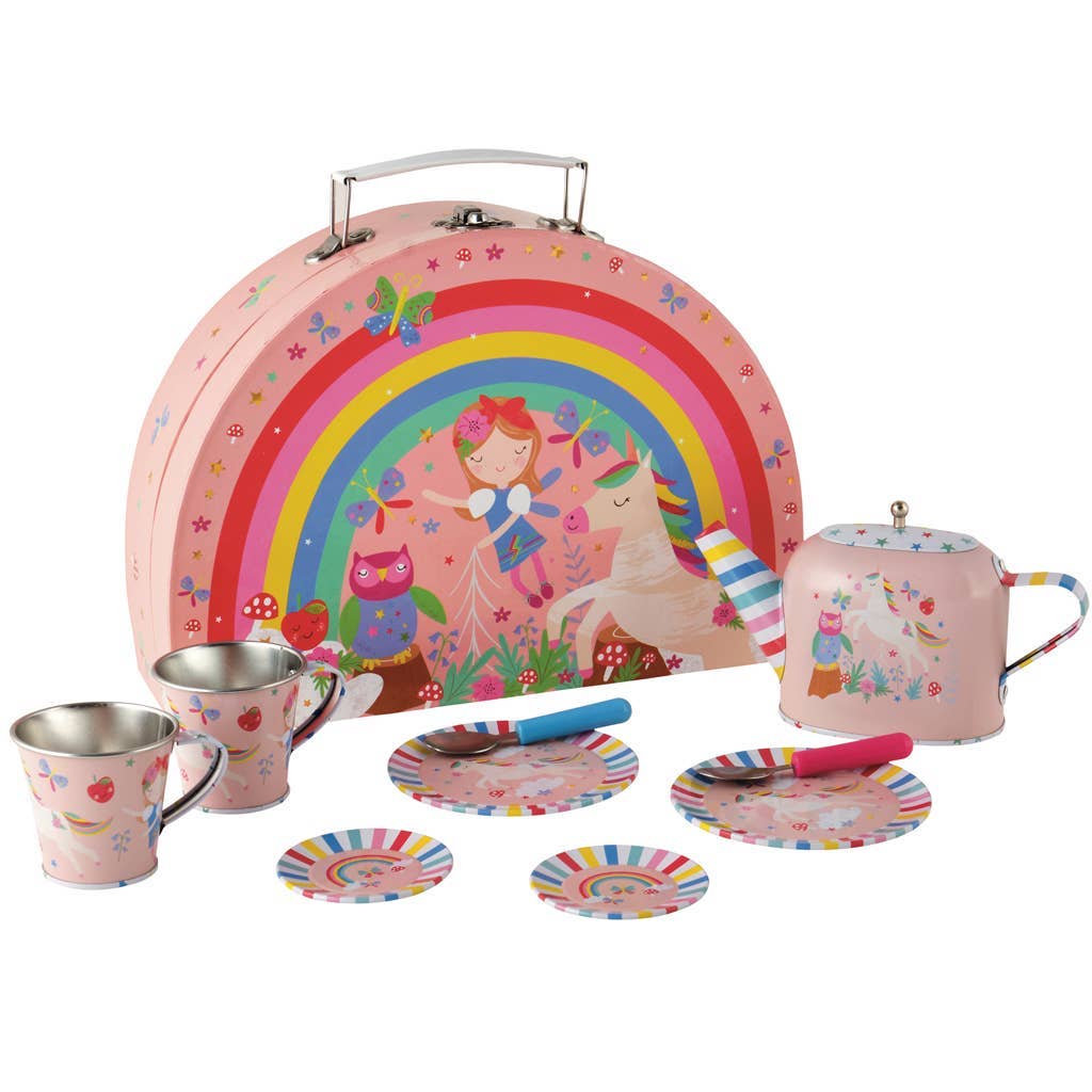 Floss & Rock - Rainbow Fairy Tin Tea Set - Grace and Fox