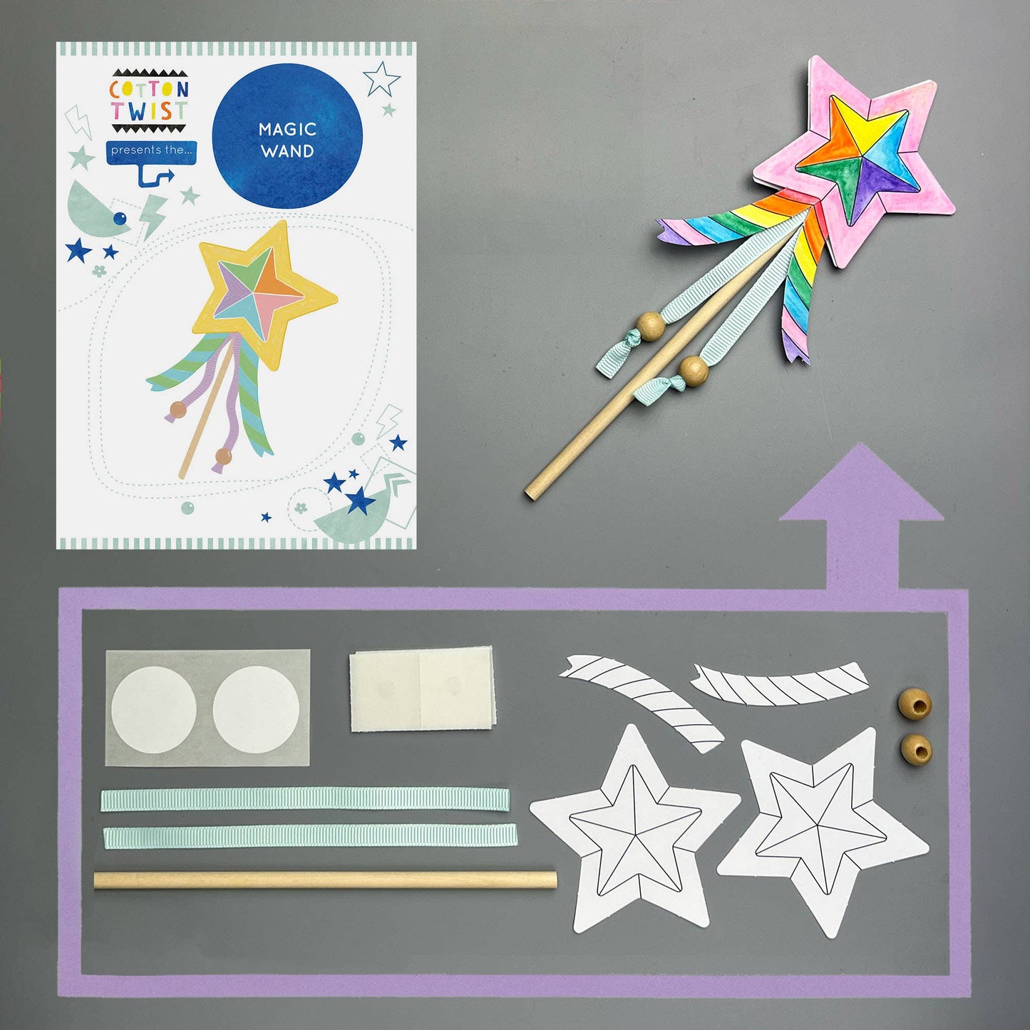 Make Your Own Magic Wand By Cotton Twist - Grace and Fox