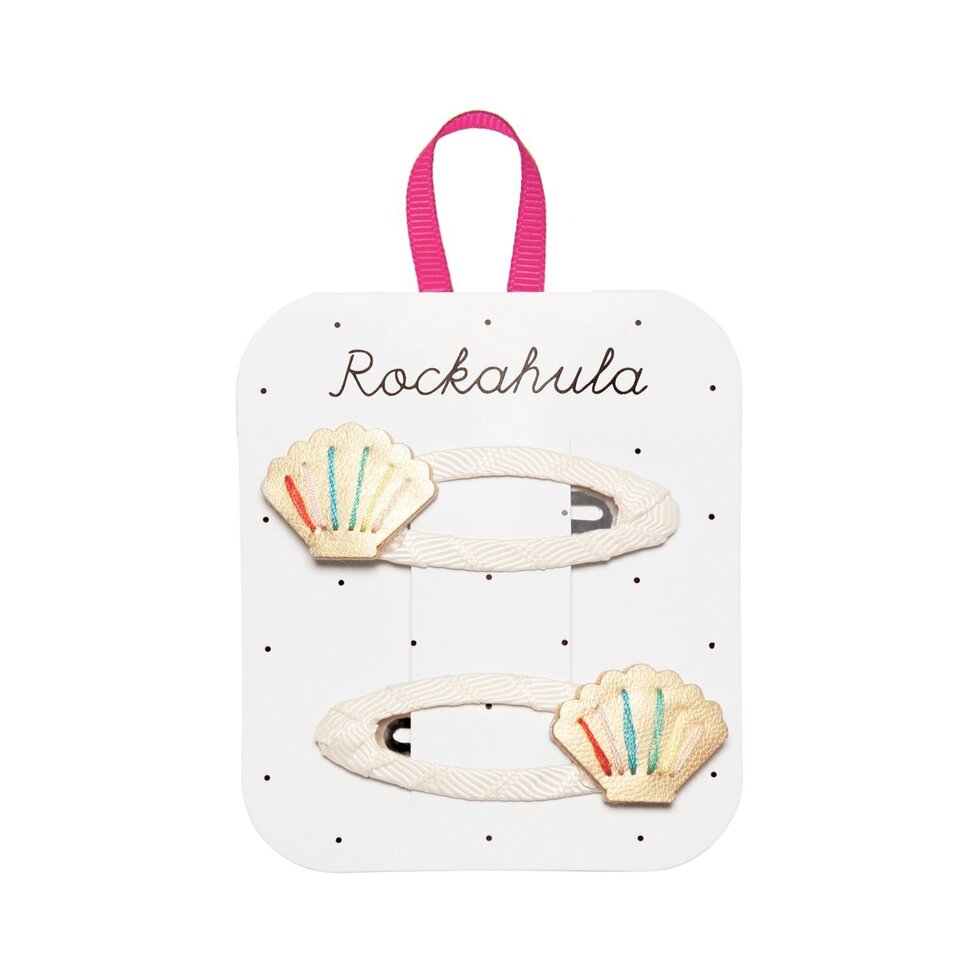 Rainbow Shell Hair Clips - Rockahula