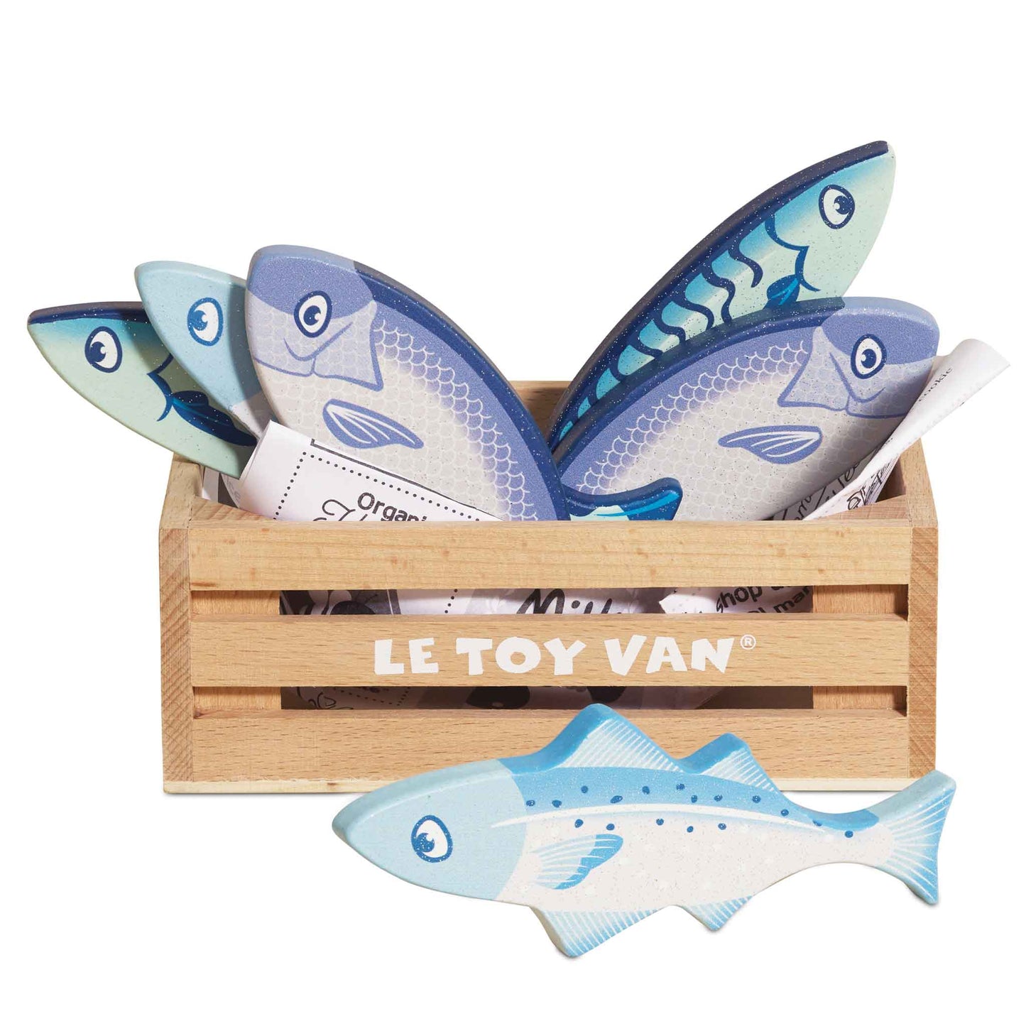 Market Fish Wooden Play Food Crate - Grace and Fox