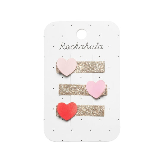 Heartbreaker Glitter Bar Hair Clips - Rockahula - Grace and Fox