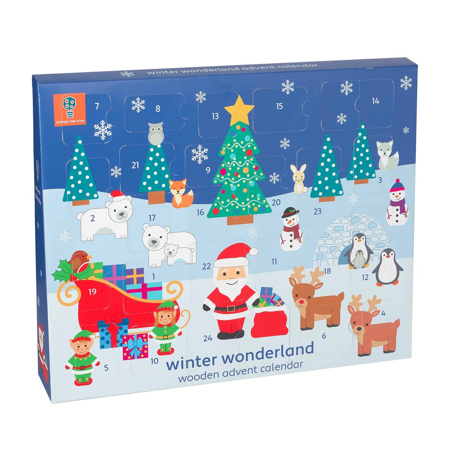 Orange Tree Toys Wooden Advent Calendar - Winter Wonderland