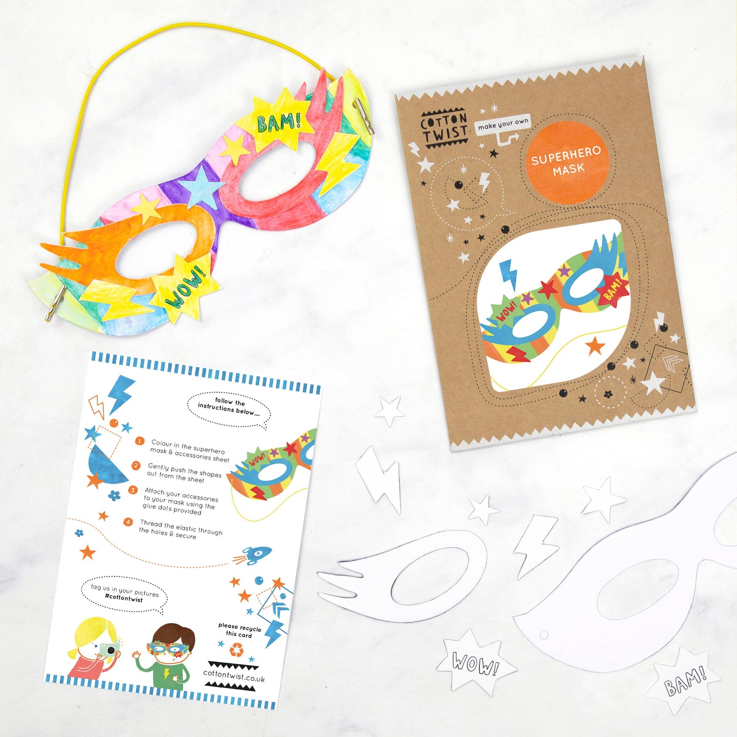 Make Your Own Superhero Mask By Cotton Twist - Grace and Fox