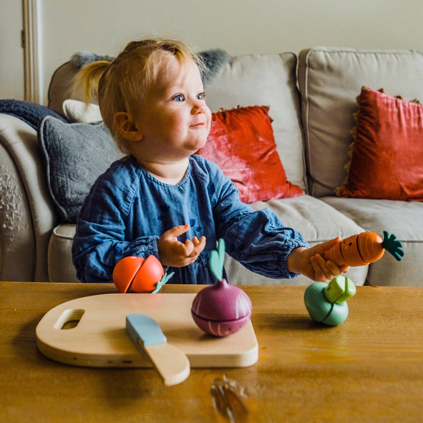 Orange Tree Toys - Happy Wooden Veggies Cutting Veg - Grace and Fox