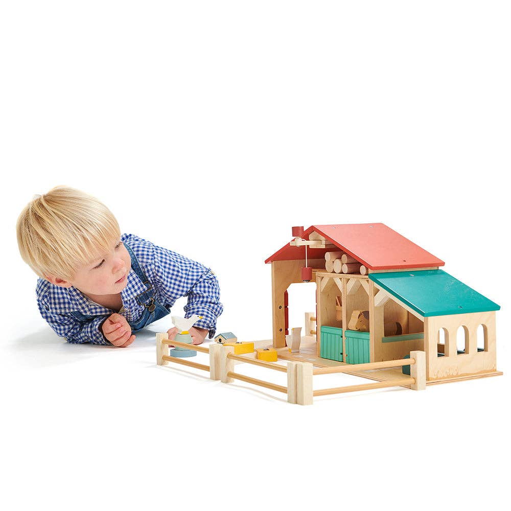 Tender Leaf Wooden Farm Playset - Grace and Fox