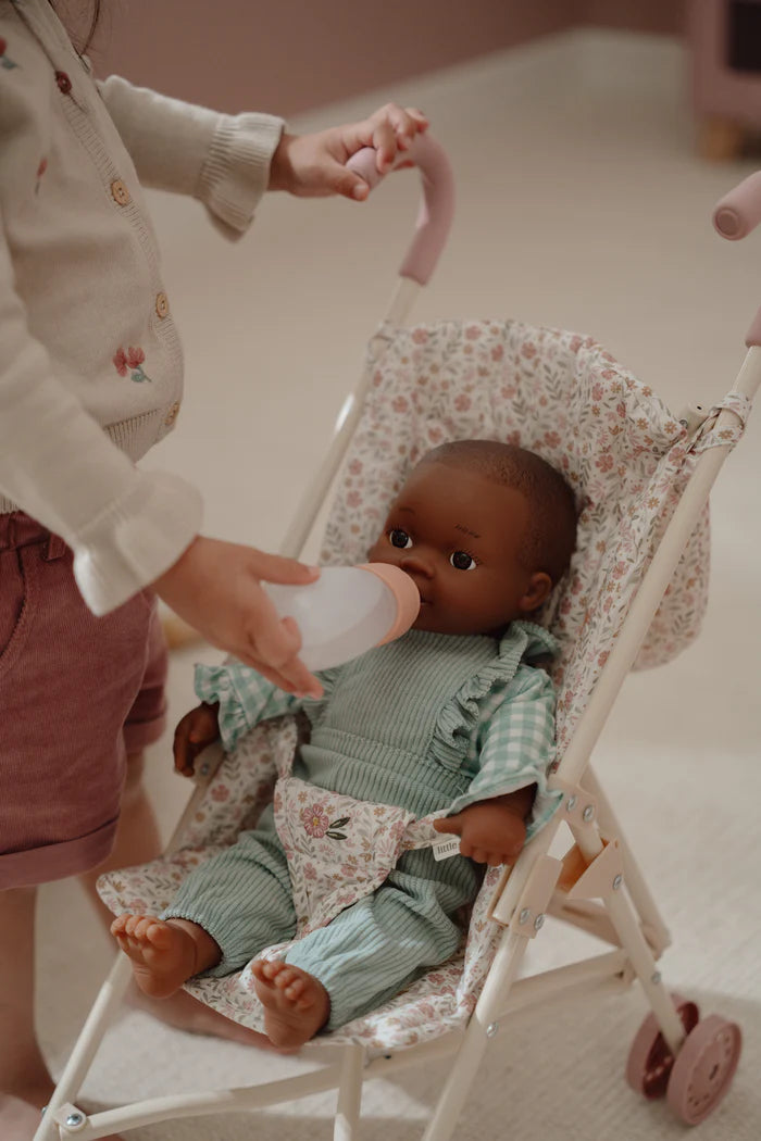 Little Dutch Metal Doll Stroller - White - Grace and Fox