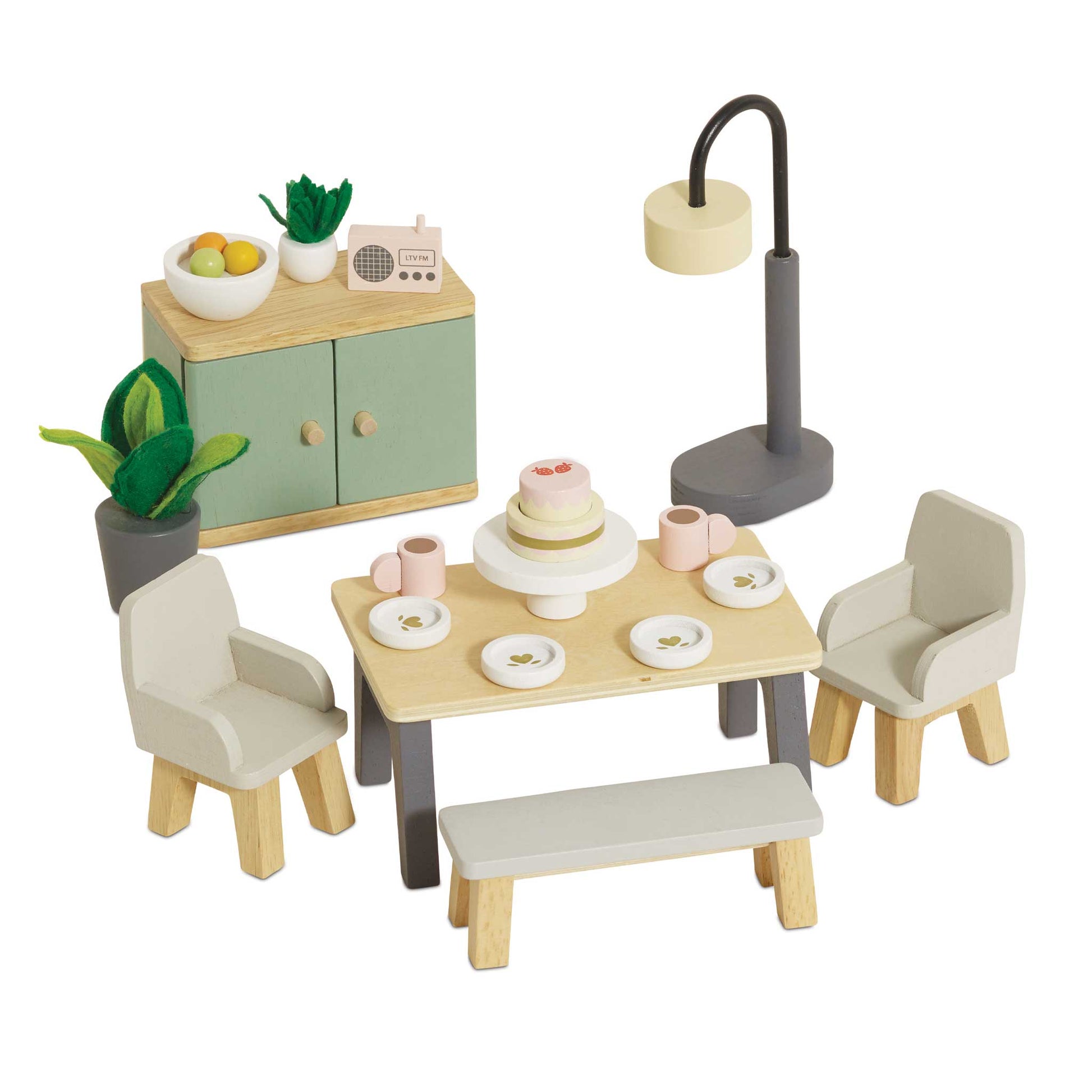 Le Toy Van Wooden Dolls House Furniture Set - Dining Room - Grace and Fox