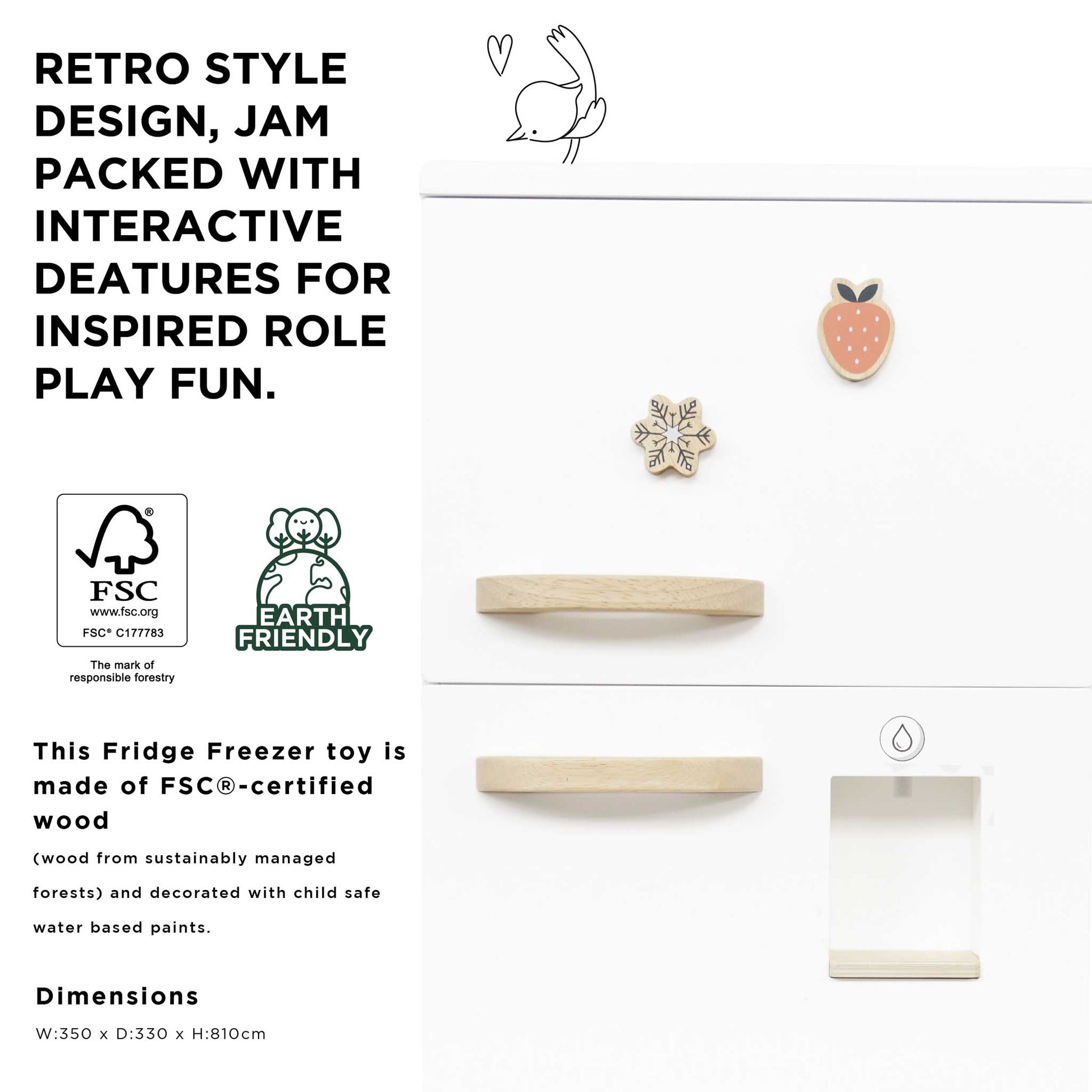 Kitchen Freestanding Fridge Freezer - Grace and Fox