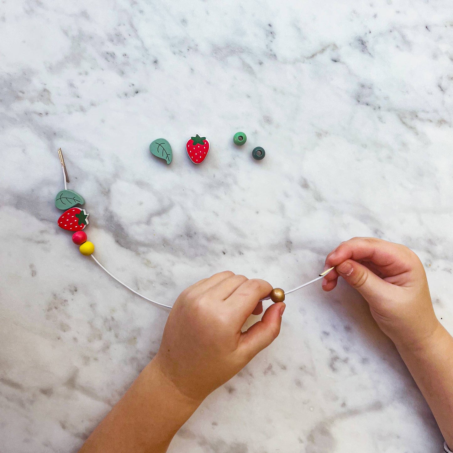 Strawberry Bracelet Bead Kit by Cotton Twist - Grace and Fox