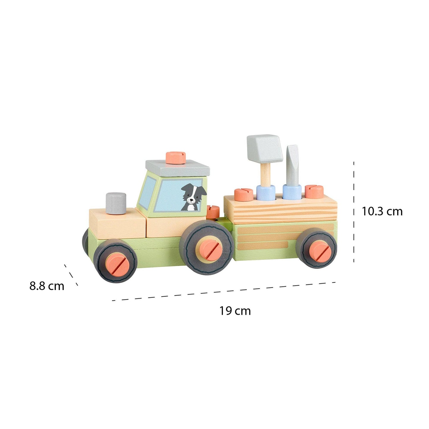 Buildable Wooden Tractor - Grace and Fox